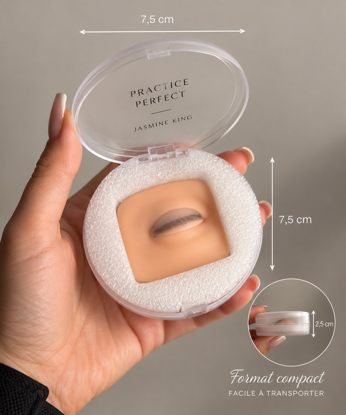 Poupée d'Entraînement Extension de Cils Réutilisable